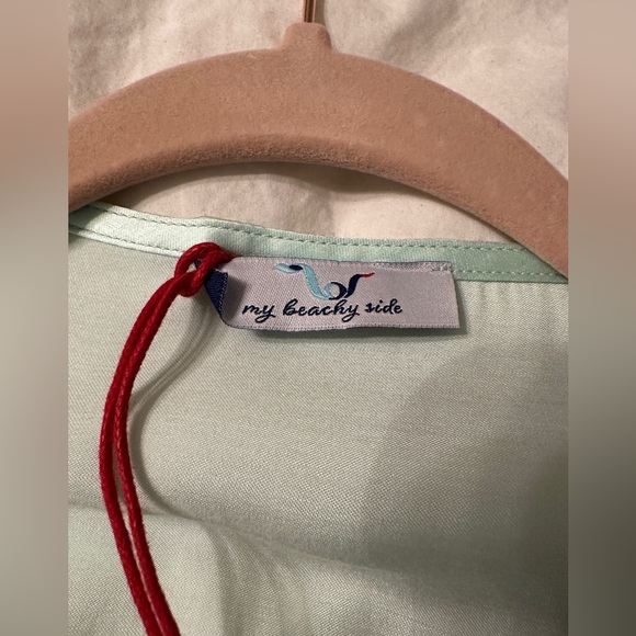 My Beachy Side Magnolia Satin Caftan - NWT - OS - Picture 9 of 13